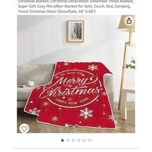 Christmas micro fiber 50x60 nwt